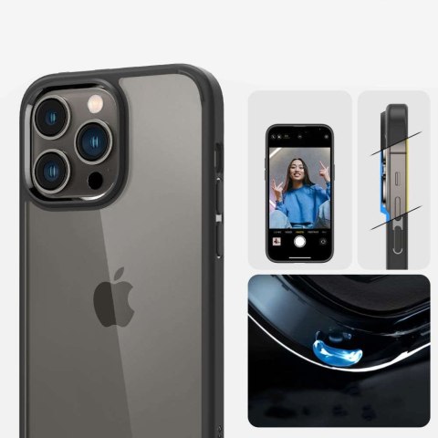 Spigen Etui obudowa case Spigen Ultra Hybrid do Apple iPhone 14 Pro Matte Black Spigen Etui obudowa case Spigen Ultra Hybrid do Apple iPhone 14 Pro Matte Black
