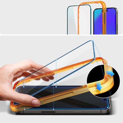 Spigen 2x Szkło hartowane Spigen ALM Glass FC do Apple iPhone 14 Pro Black Spigen 2x Szkło hartowane Spigen ALM Glass FC do Apple iPhone 14 Pro Black