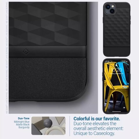 Spigen Etui Caseology Parallax Mag MagSafe do Apple iPhone 14 Plus Matte Black Spigen Etui Caseology Parallax Mag MagSafe do Apple iPhone 14 Plus Matte Black