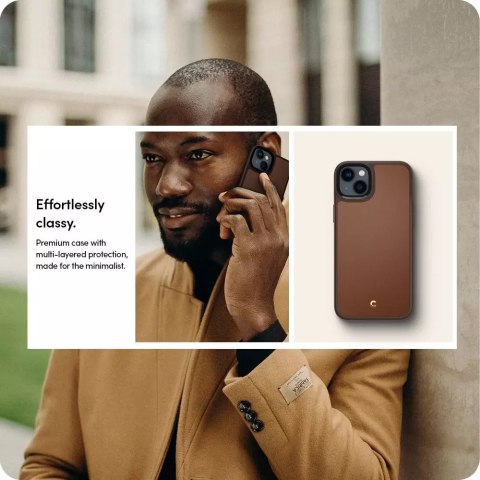 Spigen Etui Spigen Cyrill Kajuk Mag MagSafe do Apple iPhone 14 Plus Saddle Brown Spigen Etui Spigen Cyrill Kajuk Mag MagSafe do Apple iPhone 14 Plus Saddle Brown