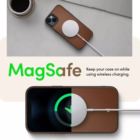Spigen Etui Spigen Cyrill Kajuk Mag MagSafe do Apple iPhone 14 Plus Saddle Brown Spigen Etui Spigen Cyrill Kajuk Mag MagSafe do Apple iPhone 14 Plus Saddle Brown