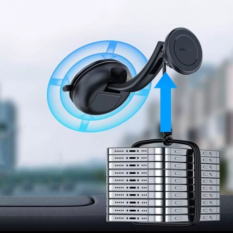 Joyroom Acefast magnetyczny samochodowy uchwyt do telefonu na kokpit i kratkę wentylacji czarny (D7 black) Joyroom Acefast magnetyczny samochodowy uchwyt do telefonu na kokpit i kratkę wentylacji czarny (D7 black)