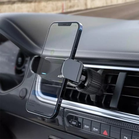 Joyroom Acefast samochodowy automatyczny uchwyt do telefonu na kratkę wentylacji czarny (D9 black) Joyroom Acefast samochodowy automatyczny uchwyt do telefonu na kratkę wentylacji czarny (D9 black)