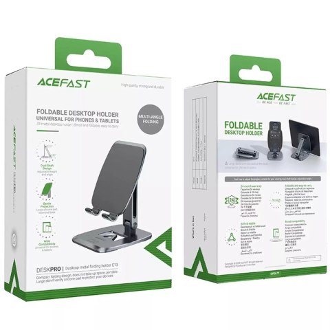 Joyroom Acefast składany stojak / uchwyt na telefon szary (E13) Joyroom Acefast składany stojak / uchwyt na telefon szary (E13)