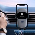 Joyroom Dudao uchwyt samochodowy z wbudowaną ładowarką bezprzewodową Qi 15W szary (F20xs)