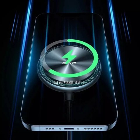 Joyroom Joyroom samochodowy uchwyt magnetyczny bezprzewodowa indukcyjna ładowarka Qi 15W (kompatybilna z MagSafe do iPhone) na deskę roz Joyroom Joyroom samochodowy uchwyt magnetyczny bezprzewodowa indukcyjna ładowarka Qi 15W (kompatybilna z MagSafe do iPhone) na deskę roz