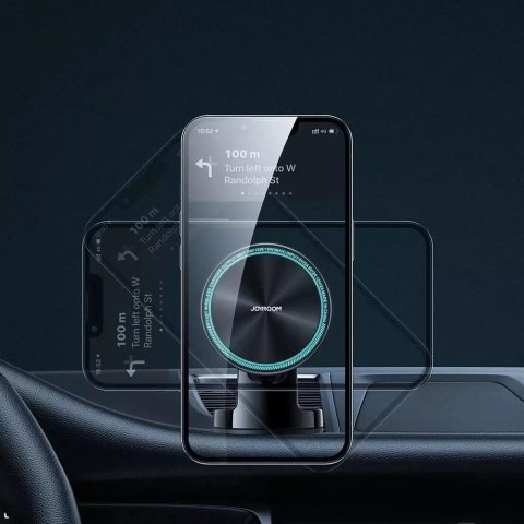 Joyroom Joyroom samochodowy uchwyt magnetyczny bezprzewodowa indukcyjna ładowarka Qi 15W (kompatybilna z MagSafe do iPhone) na deskę roz Joyroom Joyroom samochodowy uchwyt magnetyczny bezprzewodowa indukcyjna ładowarka Qi 15W (kompatybilna z MagSafe do iPhone) na deskę roz