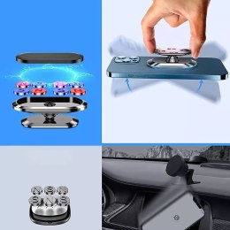 Joyroom Joyroom samoprzylepny magnetyczny uchwyt samochodowy na deskę rozdzielczą srebrny (JR-ZS227)