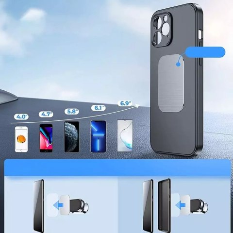 Joyroom Joyroom samoprzylepny magnetyczny uchwyt samochodowy na deskę rozdzielczą srebrny (JR-ZS227) Joyroom Joyroom samoprzylepny magnetyczny uchwyt samochodowy na deskę rozdzielczą srebrny (JR-ZS227)