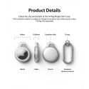 Ringke Obudowa brelok Ringke Slim do lokalizatora Apple AirTag Smoke Black