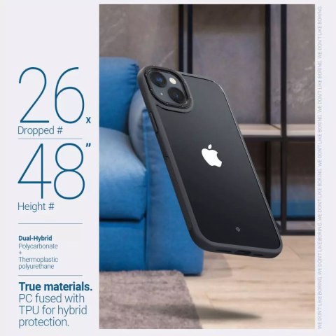 Spigen Etui Caseology Skyfall do Apple iPhone 14 Plus Matte Black Spigen Etui Caseology Skyfall do Apple iPhone 14 Plus Matte Black