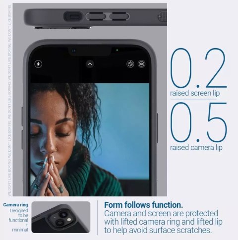 Spigen Etui Caseology Skyfall do Apple iPhone 14 Plus Matte Black Spigen Etui Caseology Skyfall do Apple iPhone 14 Plus Matte Black