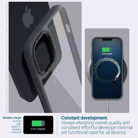 Spigen Etui Caseology Skyfall do Apple iPhone 14 Plus Matte Black Spigen Etui Caseology Skyfall do Apple iPhone 14 Plus Matte Black