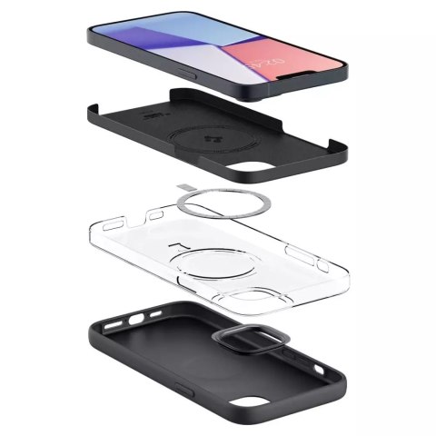 Spigen Etui Spigen Silicone Fit Mag MagSafe do Apple iPhone 14 Plus Black Spigen Etui Spigen Silicone Fit Mag MagSafe do Apple iPhone 14 Plus Black