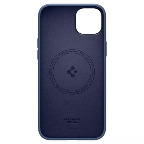Spigen Etui Spigen Silicone Fit Mag MagSafe do Apple iPhone 14 Plus Navy Blue Spigen Etui Spigen Silicone Fit Mag MagSafe do Apple iPhone 14 Plus Navy Blue