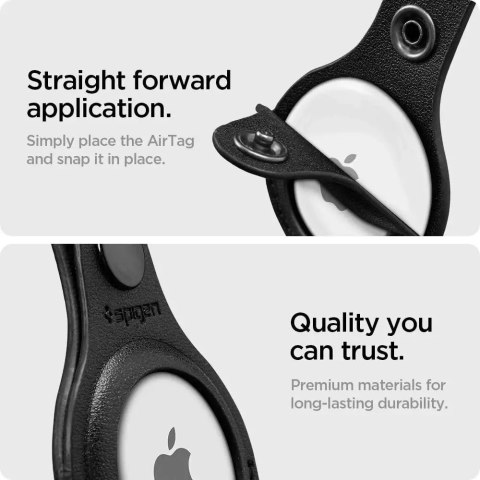 Spigen Etui Spigen Valentinus do Apple AirTag Black Spigen Etui Spigen Valentinus do Apple AirTag Black