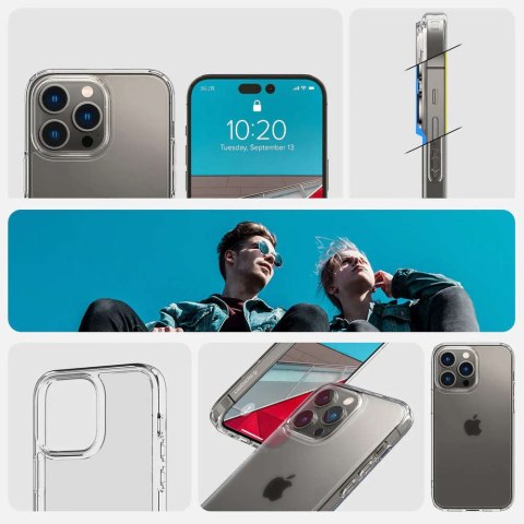 Spigen Etui do Apple iPhone 14 Pro obudowa case Spigen Ultra Hybrid Frost Clear Spigen Etui do Apple iPhone 14 Pro obudowa case Spigen Ultra Hybrid Frost Clear