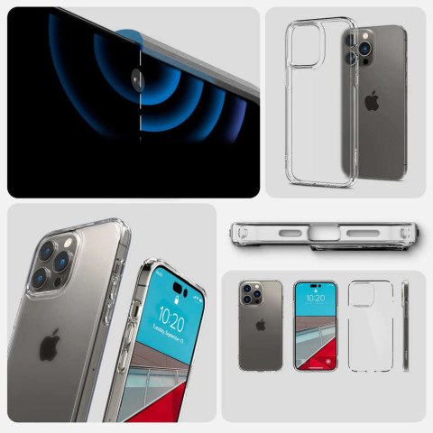 Spigen Etui do Apple iPhone 14 Pro obudowa case Spigen Ultra Hybrid Frost Clear Spigen Etui do Apple iPhone 14 Pro obudowa case Spigen Ultra Hybrid Frost Clear