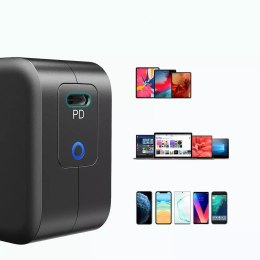 Choetech Choetech szybka ładowarka sieciowa GaN USB Typ C 61W 3A Power Delivery czarny (Q6006)