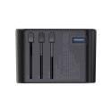 Choetech Choetech szybka uniwersalna ładowarka sieciowa podróżna GaN 2 x USB Typ C / USB 65W Power Delivery czarny (PD5009-BK)