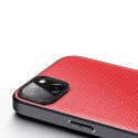 Dux Ducis Dux Ducis Fino etui pokrowiec pokryty nylonowym materiałem iPhone 14 Plus czerwony