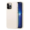 Dux Ducis Dux Ducis Roma skórzane etui do iPhone 13 Pro Max elegancki pokrowiec z naturalnej skóry biały