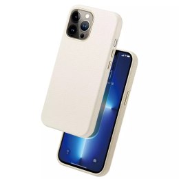 Dux Ducis Dux Ducis Roma skórzane etui do iPhone 13 Pro Max elegancki pokrowiec z naturalnej skóry biały
