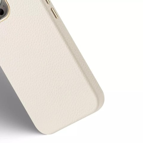 Dux Ducis Dux Ducis Roma skórzane etui do iPhone 13 Pro Max elegancki pokrowiec z naturalnej skóry biały Dux Ducis Dux Ducis Roma skórzane etui do iPhone 13 Pro Max elegancki pokrowiec z naturalnej skóry biały