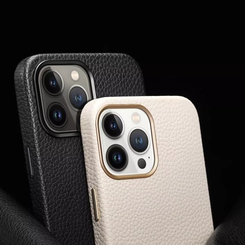 Dux Ducis Dux Ducis Roma skórzane etui do iPhone 13 Pro Max elegancki pokrowiec z naturalnej skóry biały Dux Ducis Dux Ducis Roma skórzane etui do iPhone 13 Pro Max elegancki pokrowiec z naturalnej skóry biały