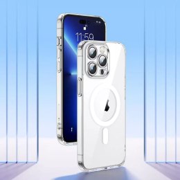 Joyroom Joyroom 14D Magnetic Case magnetyczne etui do iPhone 14 Plus kompatybilne z MagSafe przezroczysty (JR-14D7)
