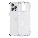 Joyroom Joyroom Defender Series etui pokrowiec do iPhone 14 Pro pancerna obudowa z haczykami podstawką przezroczysty (JR-14H2)