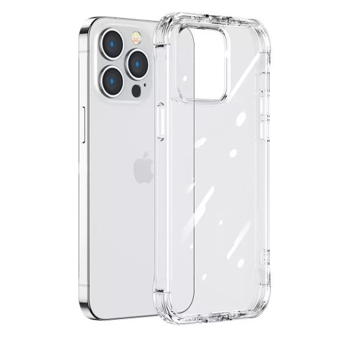 Joyroom Joyroom Defender Series etui pokrowiec do iPhone 14 Pro pancerna obudowa z haczykami podstawką przezroczysty (JR-14H2) Joyroom Joyroom Defender Series etui pokrowiec do iPhone 14 Pro pancerna obudowa z haczykami podstawką przezroczysty (JR-14H2)