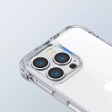 Joyroom Joyroom Defender Series etui pokrowiec do iPhone 14 Pro pancerna obudowa z haczykami podstawką przezroczysty (JR-14H2)