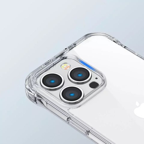 Joyroom Joyroom Defender Series etui pokrowiec do iPhone 14 Pro pancerna obudowa z haczykami podstawką przezroczysty (JR-14H2) Joyroom Joyroom Defender Series etui pokrowiec do iPhone 14 Pro pancerna obudowa z haczykami podstawką przezroczysty (JR-14H2)