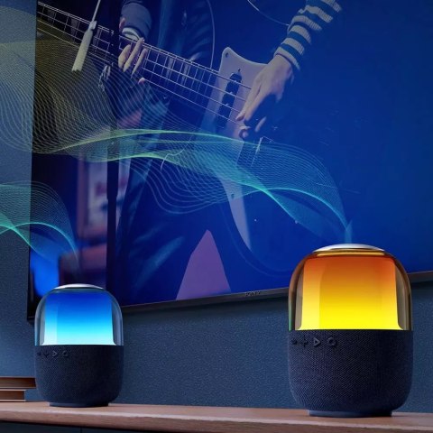 Joyroom Joyroom głośnik bezprzewodowy Bluetooth 5.3 RGB 8W czarny (JR-ML05) Joyroom Joyroom głośnik bezprzewodowy Bluetooth 5.3 RGB 8W czarny (JR-ML05)