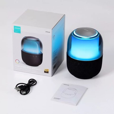 Joyroom Joyroom głośnik bezprzewodowy Bluetooth 5.3 RGB 8W czarny (JR-ML05) Joyroom Joyroom głośnik bezprzewodowy Bluetooth 5.3 RGB 8W czarny (JR-ML05)