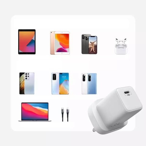 Joyroom Joyroom ładowarka sieciowa USB Typ C / USB 30W Power Delivery Quick Charge 4,5A (wtyczka UK) biały (L-QP303) Joyroom Joyroom ładowarka sieciowa USB Typ C / USB 30W Power Delivery Quick Charge 4,5A (wtyczka UK) biały (L-QP303)
