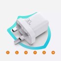 Joyroom Joyroom ładowarka sieciowa USB Typ C / USB 30W Power Delivery Quick Charge 4,5A (wtyczka UK) biały (L-QP303)