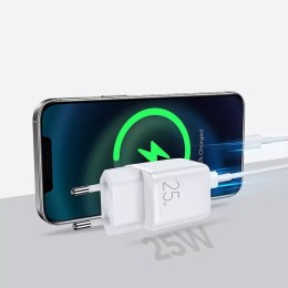 Joyroom Joyroom szybka ładowarka sieciowa USB Typ C 25W 3A wtyczka EU biały (L-P251)