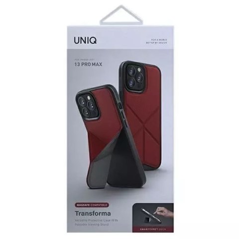 UNIQ UNIQ etui Transforma iPhone 13 Pro Max 6,7" czerwony/coral red MagSafe UNIQ UNIQ etui Transforma iPhone 13 Pro Max 6,7" czerwony/coral red MagSafe