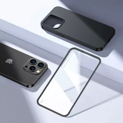 Joyroom Joyroom 360 Full Case etui pokrowiec do iPhone 13 Pro obudowa na tył i przód + szkło hartowane czarny (JR-BP935 black) Joyroom Joyroom 360 Full Case etui pokrowiec do iPhone 13 Pro obudowa na tył i przód + szkło hartowane czarny (JR-BP935 black)
