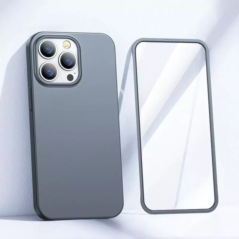 Joyroom Joyroom 360 Full Case etui pokrowiec do iPhone 13 Pro obudowa na tył i przód + szkło hartowane szary (JR-BP935 tranish) Joyroom Joyroom 360 Full Case etui pokrowiec do iPhone 13 Pro obudowa na tył i przód + szkło hartowane szary (JR-BP935 tranish)