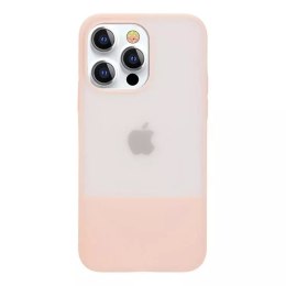 Kingxbar Kingxbar Plain Series etui pokrowiec do iPhone 13 silikonowa obudowa różowy