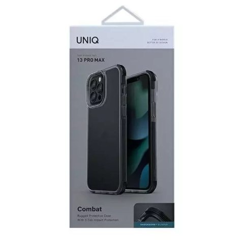 UNIQ UNIQ etui Combat iPhone 13 Pro Max 6,7" czarny/carbon black UNIQ UNIQ etui Combat iPhone 13 Pro Max 6,7" czarny/carbon black