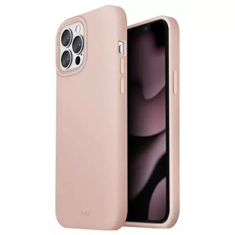 UNIQ UNIQ etui Lino Hue iPhone 13 Pro / 13 6,1" różowy/blush pink MagSafe UNIQ UNIQ etui Lino Hue iPhone 13 Pro / 13 6,1" różowy/blush pink MagSafe