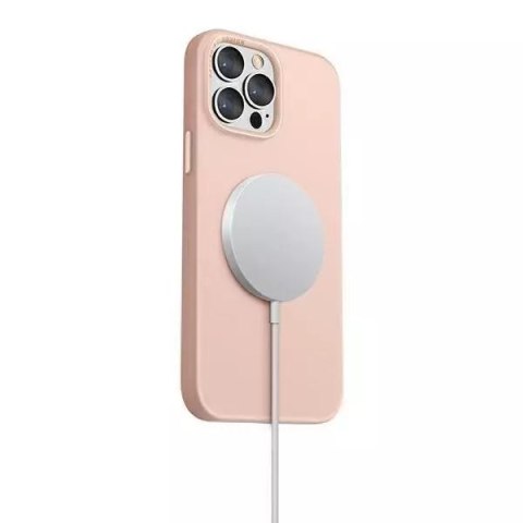 UNIQ UNIQ etui Lino Hue iPhone 13 Pro / 13 6,1" różowy/blush pink MagSafe UNIQ UNIQ etui Lino Hue iPhone 13 Pro / 13 6,1" różowy/blush pink MagSafe