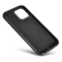 ICarer ICarer Leather Oil Wax etui pokryte naturalną skórą do iPhone 12 mini czarny (ALI1204-BK)