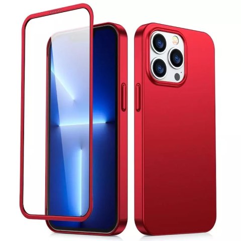 Joyroom Joyroom 360 Full Case etui pokrowiec do iPhone 13 Pro Max obudowa na tył i przód + szkło hartowane czerwony (JR-BP928 red) Joyroom Joyroom 360 Full Case etui pokrowiec do iPhone 13 Pro Max obudowa na tył i przód + szkło hartowane czerwony (JR-BP928 red)