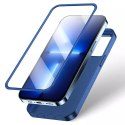 Joyroom Joyroom 360 Full Case etui pokrowiec do iPhone 13 Pro Max obudowa na tył i przód + szkło hartowane niebieski (JR-BP928 blue)