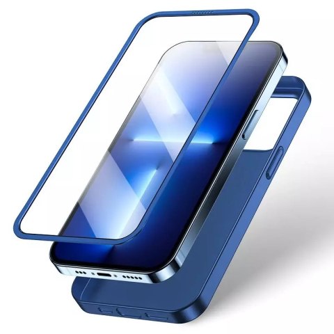 Joyroom Joyroom 360 Full Case etui pokrowiec do iPhone 13 Pro Max obudowa na tył i przód + szkło hartowane niebieski (JR-BP928 blue) Joyroom Joyroom 360 Full Case etui pokrowiec do iPhone 13 Pro Max obudowa na tył i przód + szkło hartowane niebieski (JR-BP928 blue)